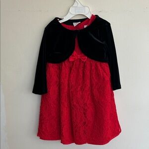Wonder Nation Red and Black Dress